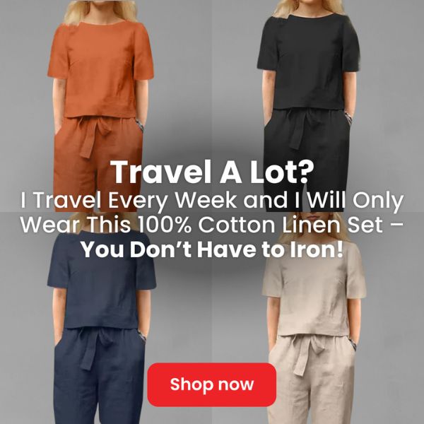 I Never Feel Put Together While Traveling Until I Found This Cotton-Linen Set