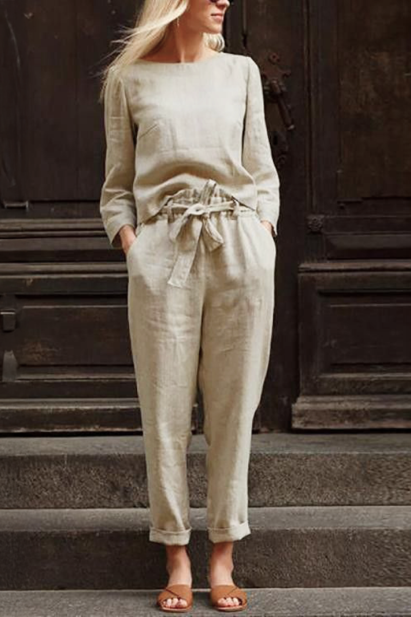 Cotton-Linen Monochrome Capsule