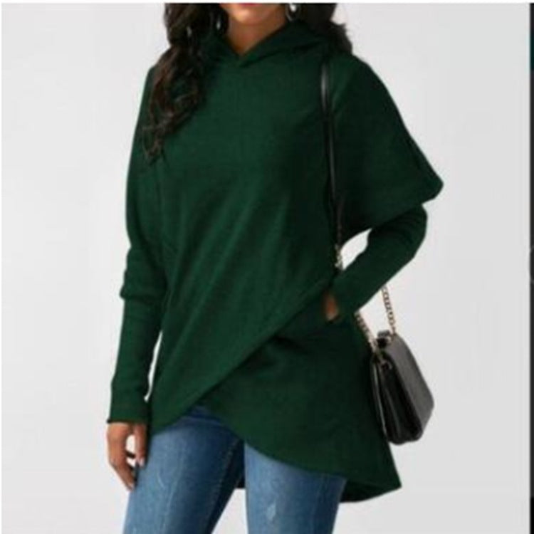 Hooded Long Sleeve Fashion Sweatshirt Top