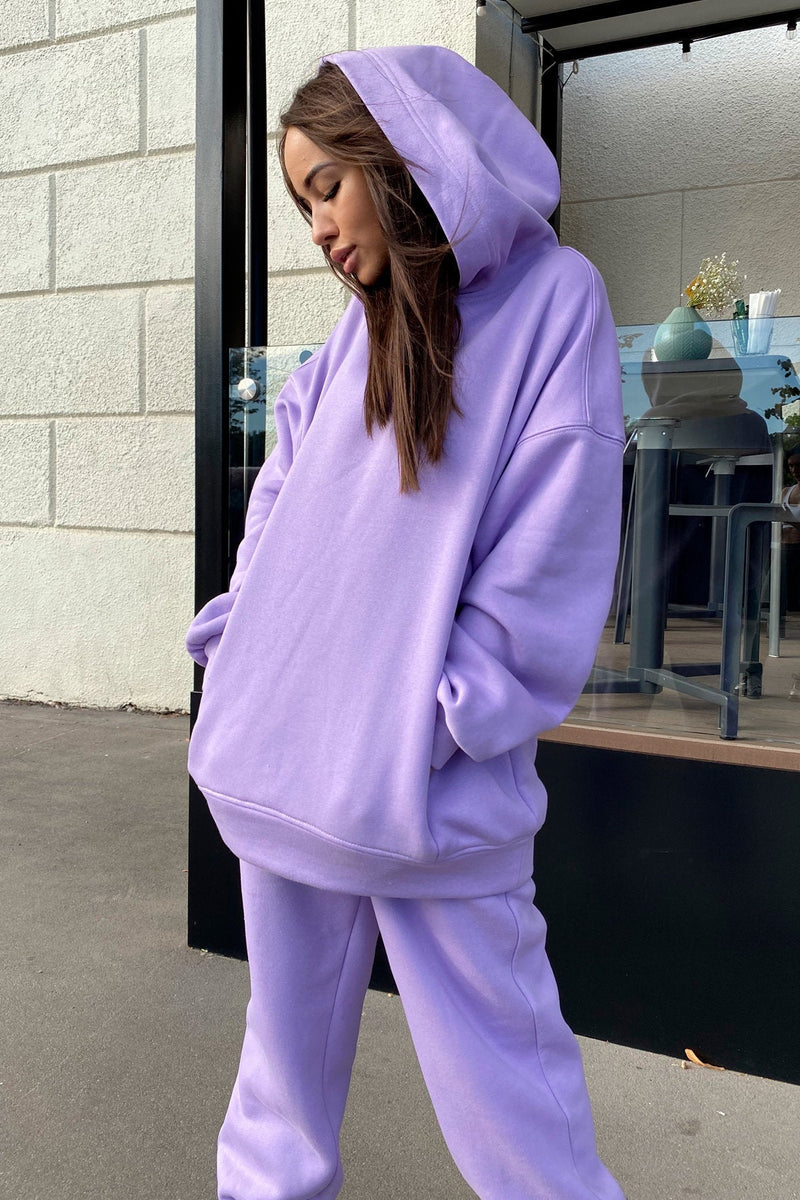 Hooded Sweatshirt Casual Two-Piece Set