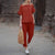 Plus Size Chinese Style Casual Pants Suit