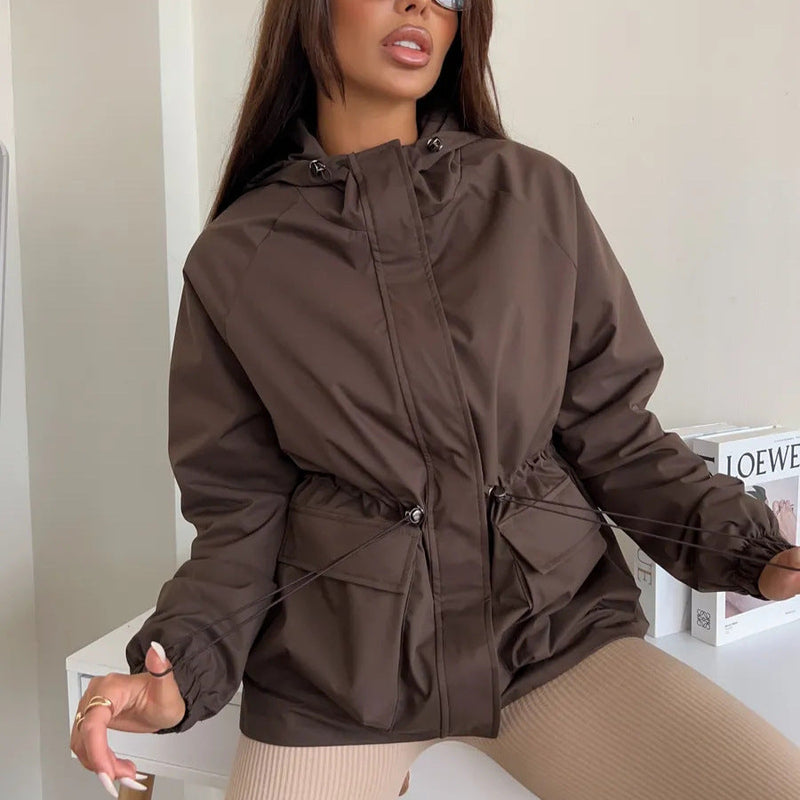 Waterproof Long-Sleeve Hooded Outdoor Hiking Jacket