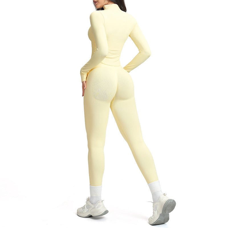 Seamless Slim-Fit Yoga Suit Set