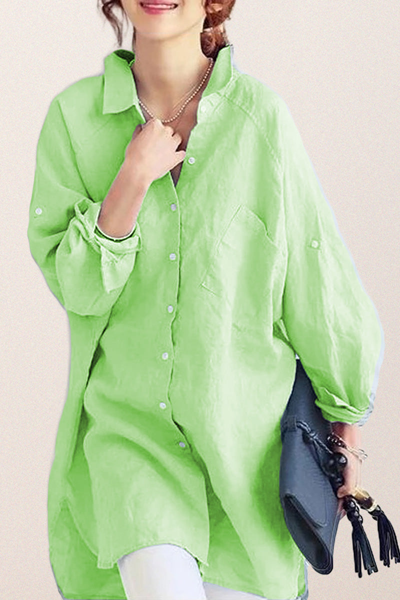 Oversized 100% Cotton Linen Shirt
