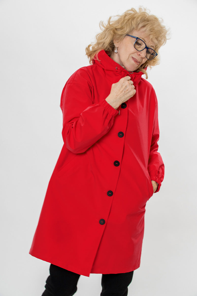 Water Resistant Oversized Hooded Windbreaker Rain Jacket