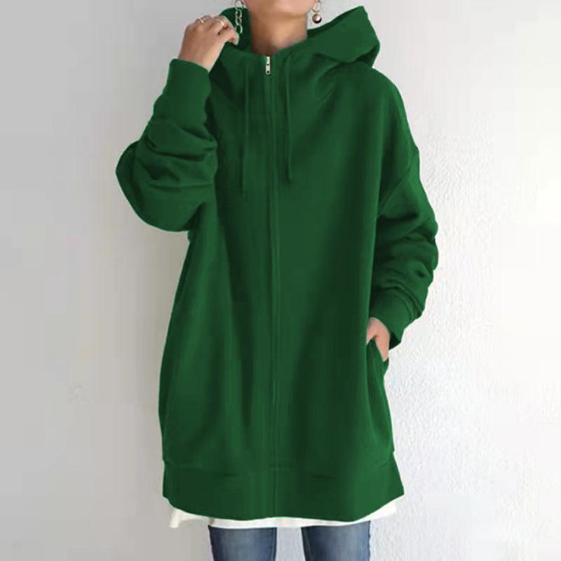 Personalized Zip-Up Hooded Fleece Sweatshirt
