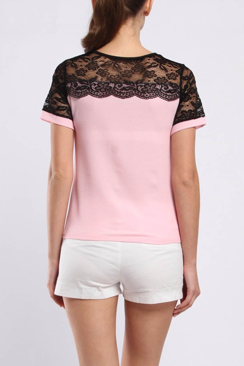 Lace Chiffon Casual Blouse