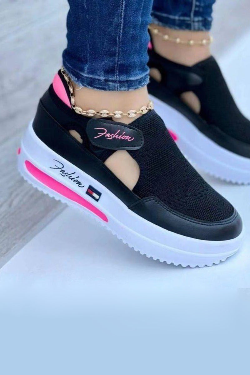 Breathable Wedge Sneakers