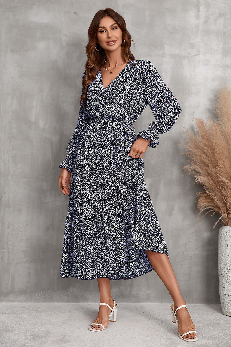 Bloom Wrap Midi Dress